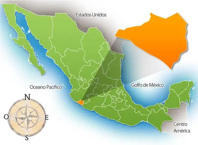 Mapa Cobertura Paynal Express Colima